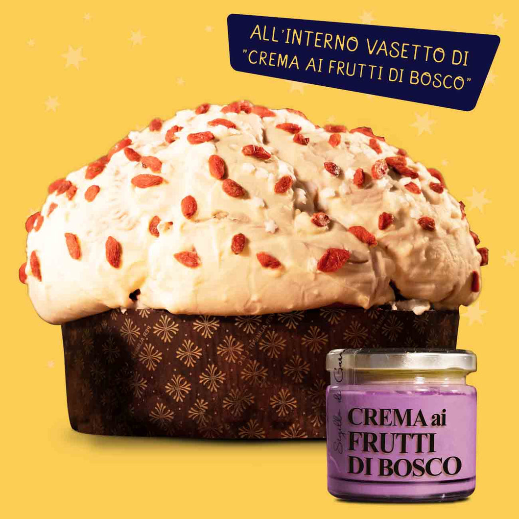 Panettone Frutti di Bosco e Bacche di Goji + crema ai frutti di bosco da spalmare
